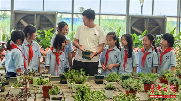 九游会J9网站：湖南环境生物职院携手灵官庙小学开展科普实践活动(图2)
